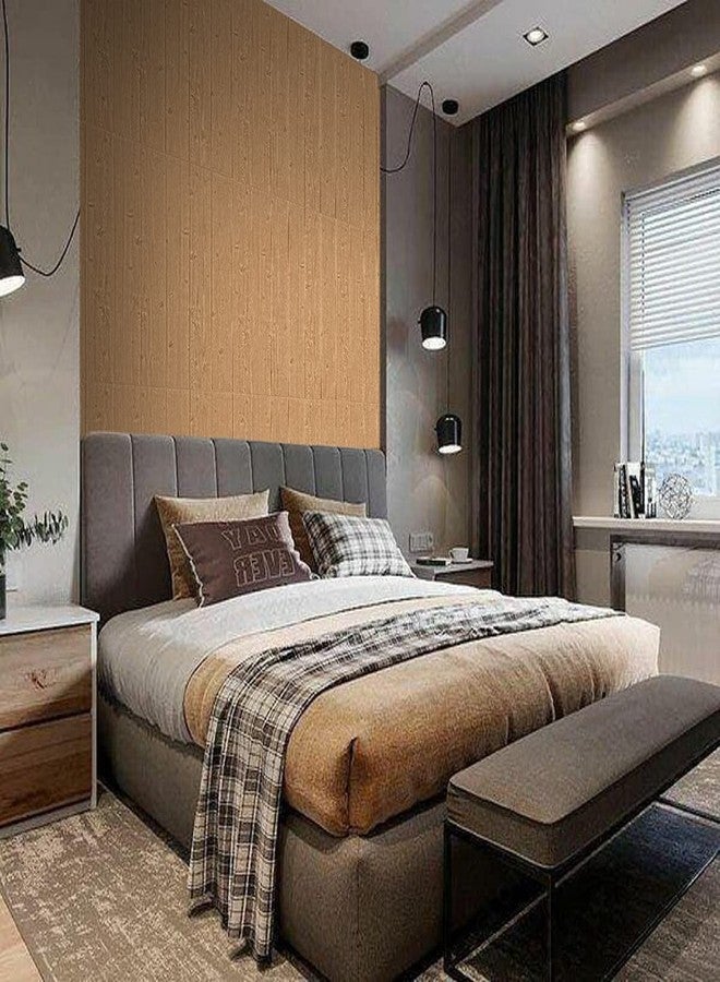NASULA 3D Peel & Stick PE Foam Wall Panels Stickers, Waterproof, Modern Style, DIY Self-Adhesive Wallpaper for Living Room, Bedroom, Kitchen Background - 5 Pcs of 27.5 x 27.5 Inch (26.35 Sq. Ft) - Image 5